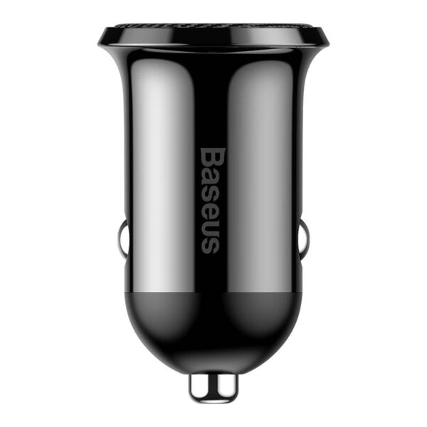 Baseus - Grain Pro - Caricabatterie da auto (doppio USB 4,8A), nero (CCALLP-01)