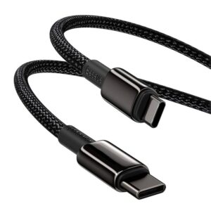 Baseus - Tungsten Gold - Fast charging cable Type-C to Type-C, 100W 1m, black (CATWJ-01)