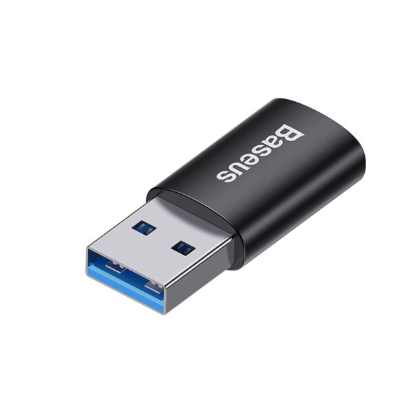 Baseus - Serie Ingenuity - Mini adattatore OTG da USB 3.1 a Tipo-C, nero (ZJJQ000101)