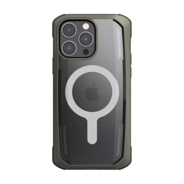 iPhone 14 Pro Max - Raptic Secure Backcase, vert olive, design en plastique robuste pour une protection optimale en extérieur