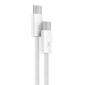 Baseus - Série Dynamic - Câble de charge rapide type-C vers type-C, 100W 1m, blanc (CALD000202)