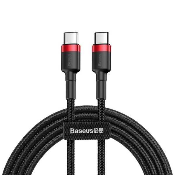 Baseus - Cafule - Type-C PD2.0 60W fast charging cable, 2m, red + black (CATKLF-H91)