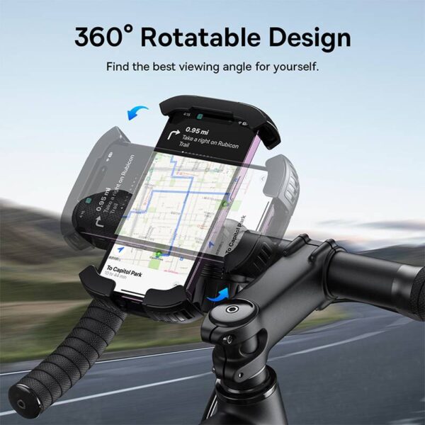 Baseus QuickGo Series - Bike cell phone holder, black (C40561500113-00) - Image 3