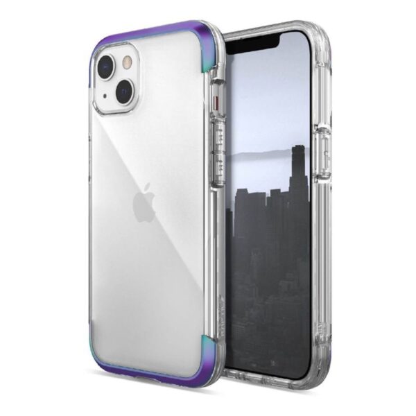 iPhone 13 - Raptic/X-Doria Defense Air Clear Case with iridescent frame