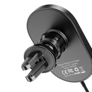 Hoco CA90 Puissant support de charge magnétique sans fil pour voiture, noir