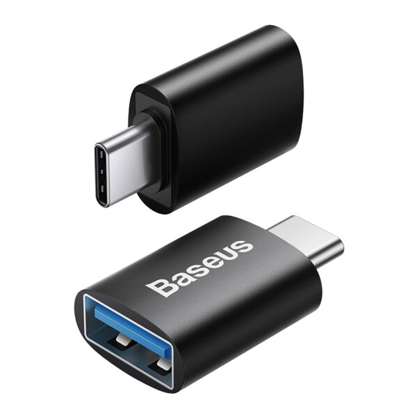 Baseus - Ingenuity Series - Mini OTG Adapter Type-C to USB-A 3.1, Black (ZJJQ000001)