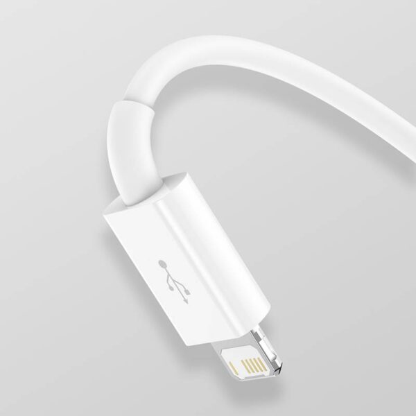 Baseus - Superior Series - Quick Charge Cable USB to M+L+C, 3.5A 1.5m, White (CAMLTYS-02) - Image 2