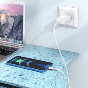 Hoco - PD25W Ladegerät Set mit Lightning-zu-Type-C Kabel, kompatibel mit iPhone, weiss