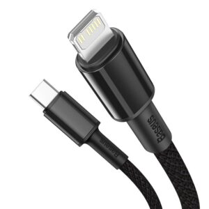 Baseus - High Density Fast Charging Cable Type-C to iP PD, 20W 2m, Black (CATLGD-A01)