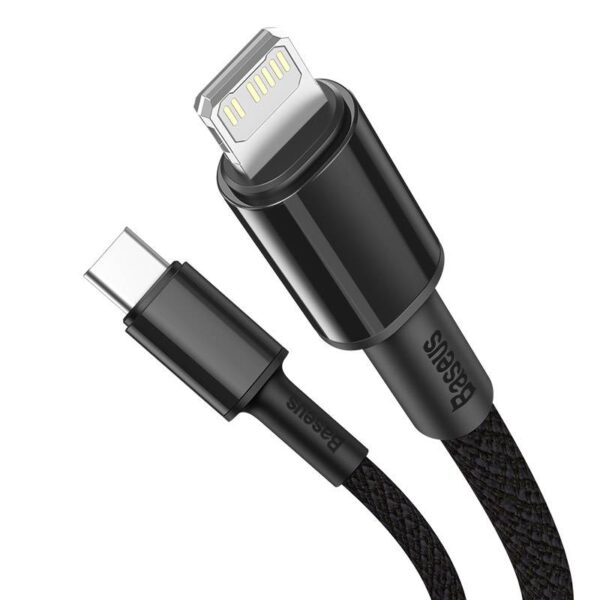 Baseus - High Density Fast Charging Cable Type-C to iP PD, 20W 2m, Black (CATLGD-A01) - Image 7