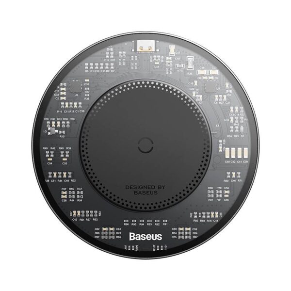 Baseus - Simple 2 - Caricabatterie wireless, 15W, nero (CCJJ050001)