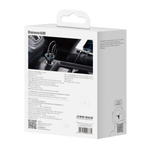 Baseus - Carica rapida - Caricatore rapido multiplo per auto, 160W, grigio (TZCCZM-0G)