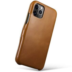 iPhone 11 Pro - iCarer Luxury Series (Side-open) Flip Case marrone (RIX1107-GG)