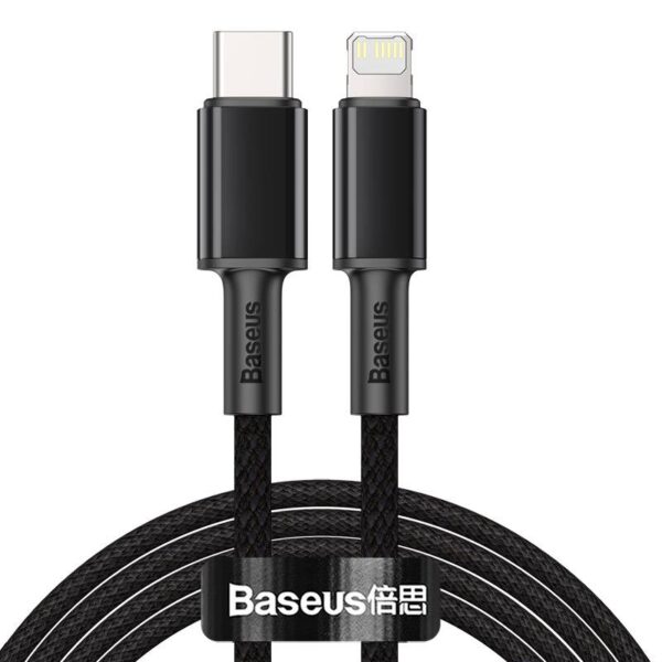 Baseus - Câble de recharge rapide haute densité Type-C vers iP PD, 20W 2m, noir (CATLGD-A01)