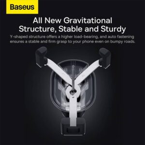 Baseus - Stabile supporto gravitazionale per auto (ventilazione) nero (SUWX020001)