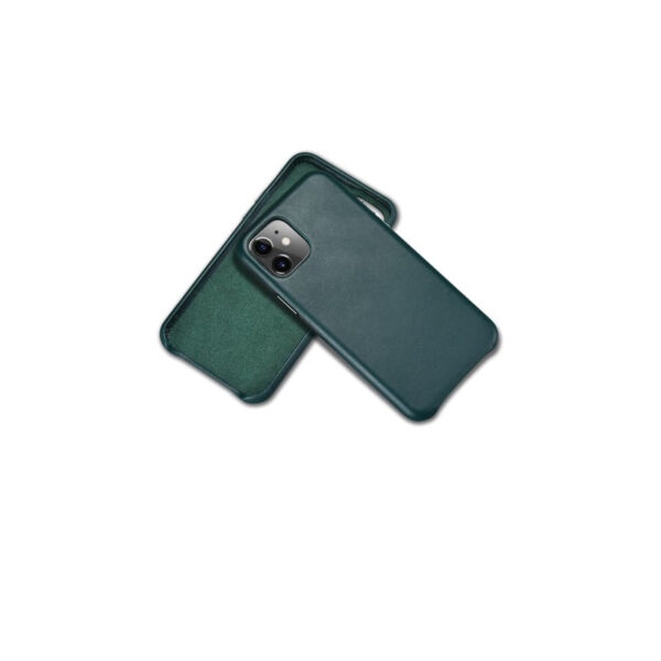 iPhone 11 Pro - Custodia iCarer in vera pelle verde oliva (RIX1120-GN) - immagine 5