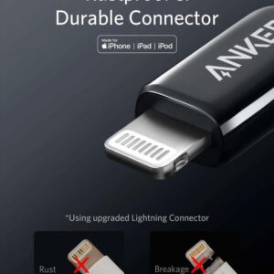 Anker - Câble Lightning vers USB-C 0.9 mètre - Powerline+ II, rouge