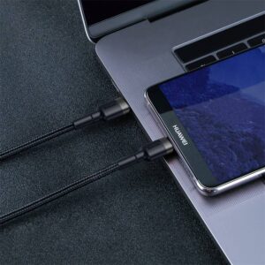 Baseus - Cafule - Type-C PD2.0 60W fast charging cable, 1m, gray + black (CATKLF-GG1)