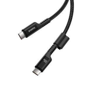 Baseus - Fish-Eye series - Fast charging cable USB-C to USB-C, 100W 1m, black (P10320203111-00)