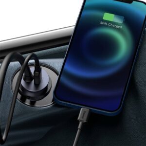 Baseus - Share Together PPS - Chargeur rapide multi-ports pour voiture, 120W 2U+2C, gris (CCBT-A0G)