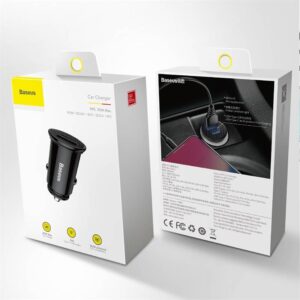 Baseus - Caricabatterie da auto, 30W PPS, nero (CCALL-YS01)