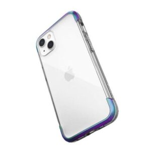 iPhone 13 - Étui Raptic/X-Doria Defense Air Clear avec cadre irisé