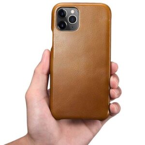 iPhone 11 Pro - iCarer Luxury Series (Side-open) Flip Case marron (RIX1107-GG)