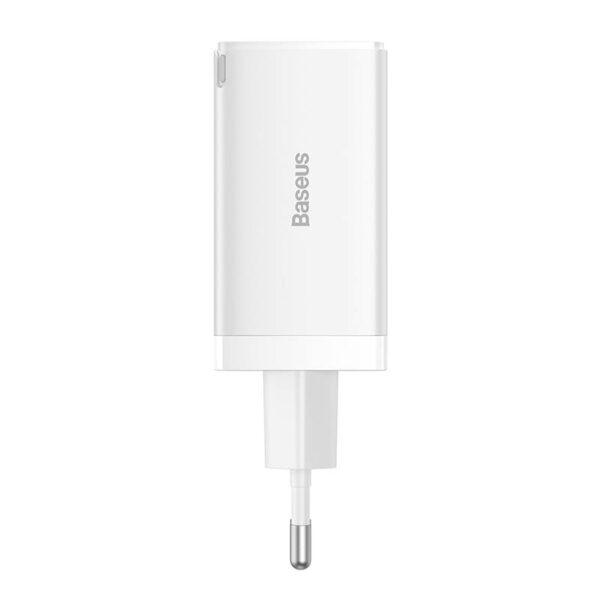 Baseus - GaN5 Pro - Fast charger 2C+U, 65W EU, White (CCGP120202)