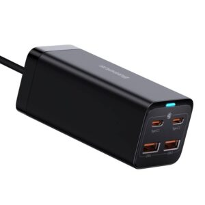 Baseus - GaN3 Pro - Desktop fast charger 2U+2C, 100W EU, Black (CCGP000101)