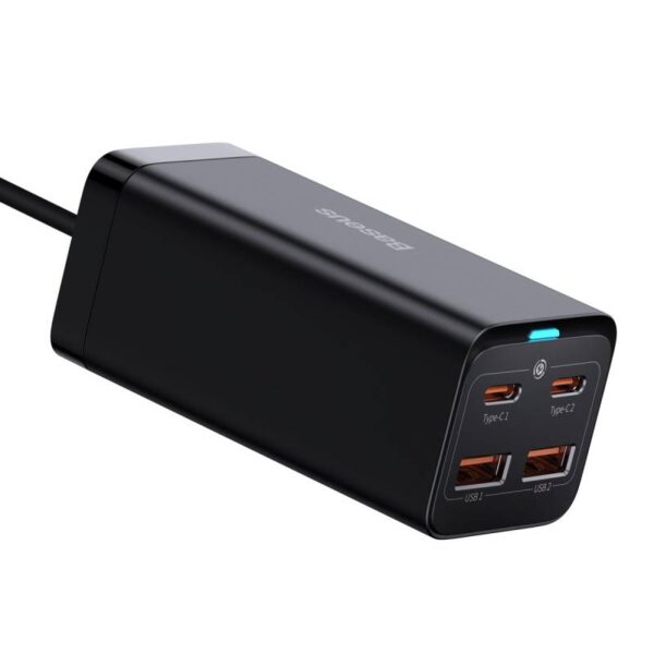 Baseus - GaN3 Pro - Desktop fast charger 2U+2C, 100W EU, Black (CCGP000101) - Image 4