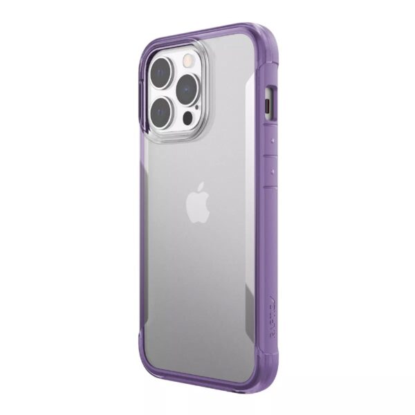 iPhone 13 Pro - Custodia Raptic/X-Doria Terrain - Impact Case, con cornice viola - immagine 2