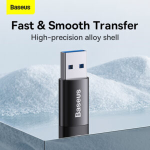 Baseus - Ingenuity Serie - Mini OTG Adapter USB 3.1 auf Typ-C, Schwarz (ZJJQ000101)