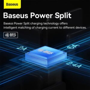 Baseus - Série Flash Ⅱ - Cordon de charge 2 en 1 U+C vers M+L+C, 100W 1.2m, bleu (CASS030103)