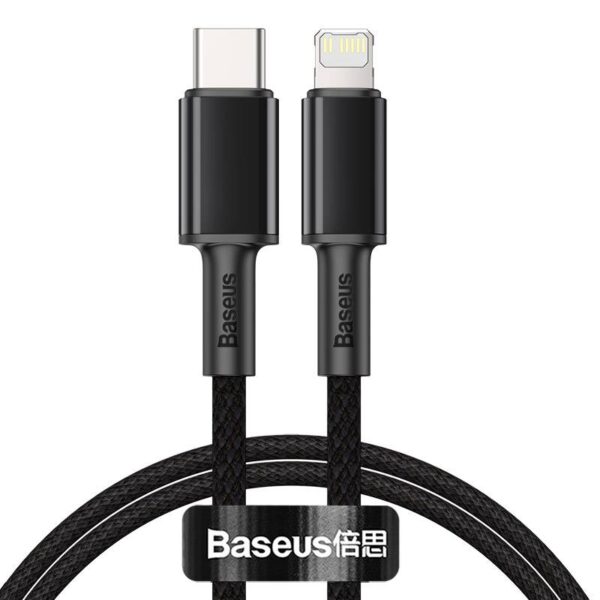 Baseus - Câble de recharge rapide haute densité Type-C vers iP PD, 20W 1m, noir (CATLGD-01)