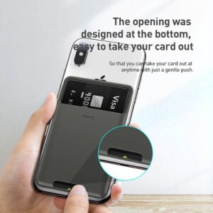 Baseus - Silicone card holder, dark gray (ACKD-A0G)