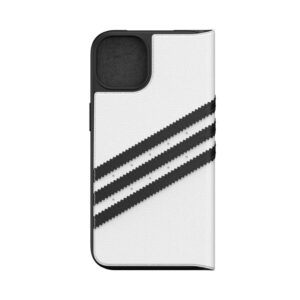 Adidas OR 3-Stripes Booklet Case PU pour Apple iPhone 13 noir-blanc