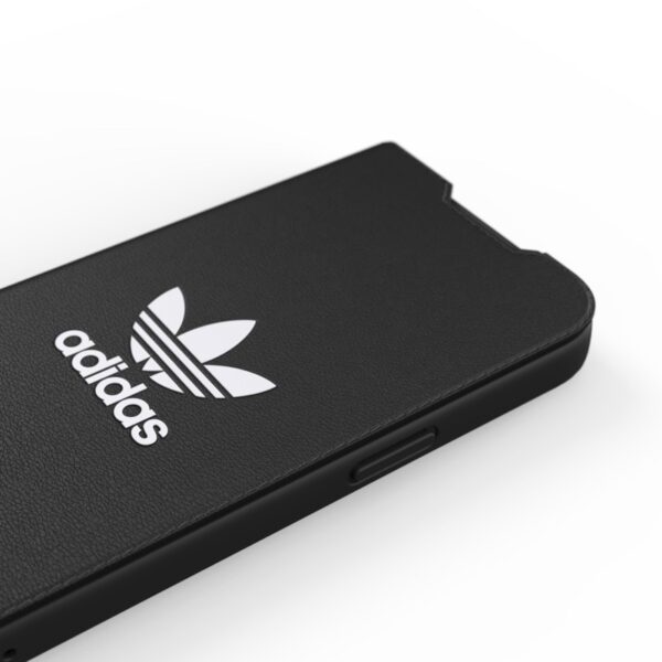 Adidas OR Trefoil Booklet Case PU pour Apple iPhone 13 noir-blanc – Image 6