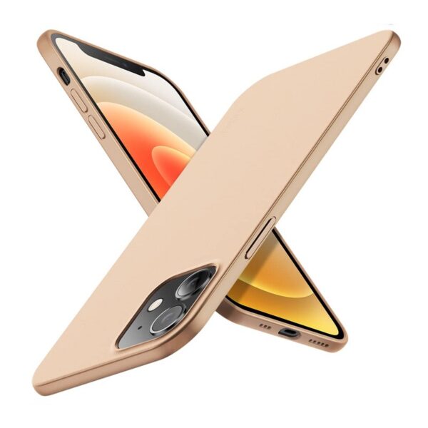 iPhone 12 Mini - X-Level Guardian Backcase made of TPU, ultra thin & flexible, camera protection, gold