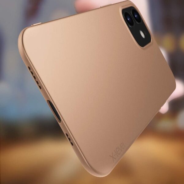 iPhone 12 Mini - X-Level Guardian Backcase made of TPU, ultra thin & flexible, camera protection, gold - Image 2