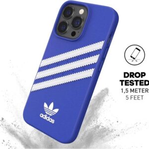 Adidas OR Mouded 3-Stripes Snap Case PU pour Apple iPhone 13, 13 Pro bleu