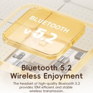ROCK - O3 ANC Wireless Headphones RAU0773 - Bluetooth-Kopfhörer, Beige