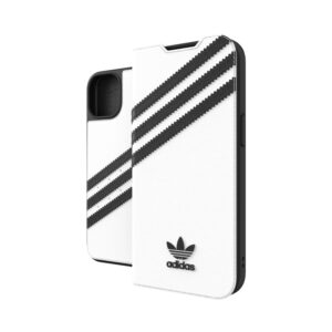 Adidas OR 3-Stripes Booklet Case PU pour Apple iPhone 13 noir-blanc