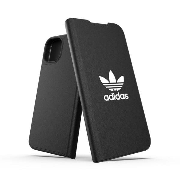 Adidas OR Trefoil Booklet Case PU pour Apple iPhone 13 noir-blanc