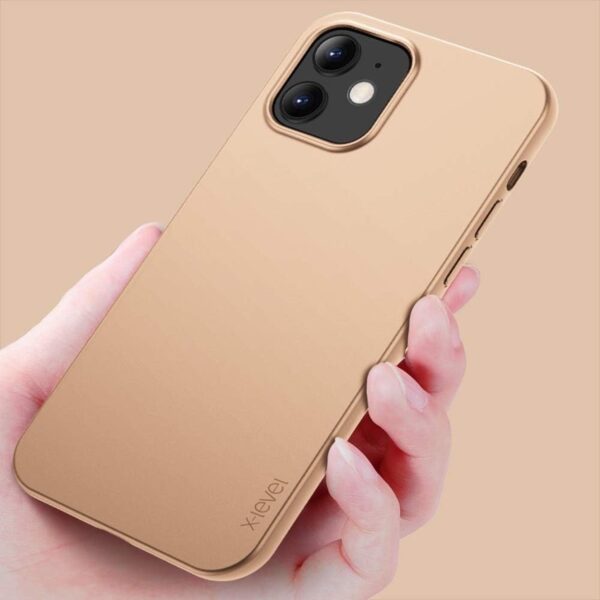 iPhone 12 Mini - X-Level Guardian Backcase made of TPU, ultra thin & flexible, camera protection, gold - Image 5