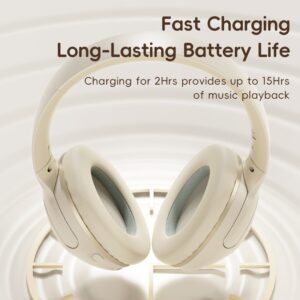 ROCK - O3 ANC Wireless Headphones RAU0773 - Bluetooth-Kopfhörer, Hellblau/Grau