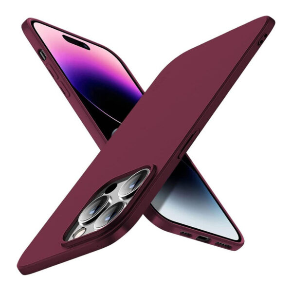 Apple iPhone 16 - X-Level Guardian Backcase aus TPU, ultra dünn & flexibel, Kameraschutz, Weinrot