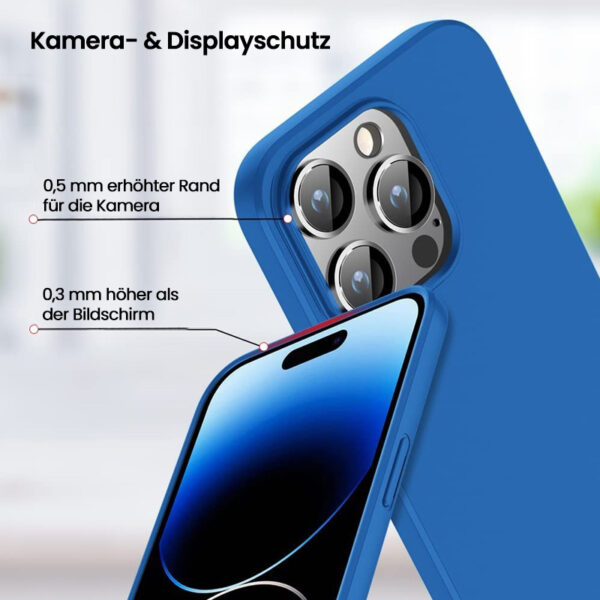 Apple iPhone 16 - X-Level Guardian Backcase aus TPU, ultra dünn & flexibel, Kameraschutz, Blau – Bild 3