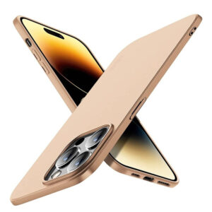 iPhone 16 Pro – X-Level Guardian Backcase aus TPU, ultra dünn & flexibel, Kameraschutz, Gold