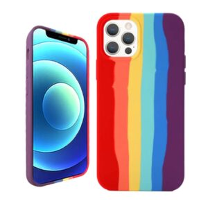 iPhone 11- Custodia in silicone Rainbow - Modello arcobaleno
