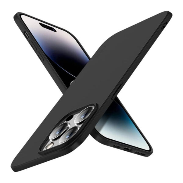 iPhone 13 Pro Max - X-Level Guardian Backcase in TPU, ultra sottile e flessibile, protezione della fotocamera, nero